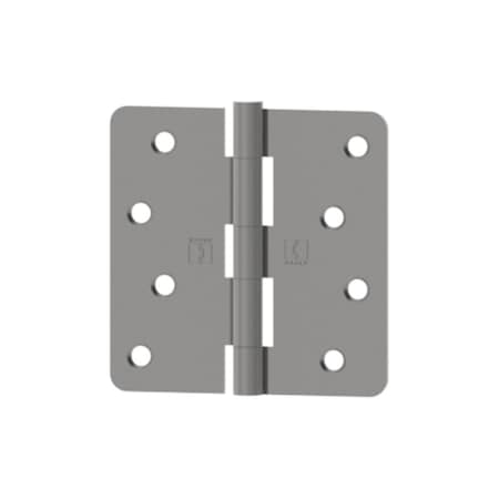 Hager Hinge 4 x 4 in. 0.25 in. Radius No.34837 Solid Full Mortise Residential Hinge, Satin Nickel RC1541415EA14